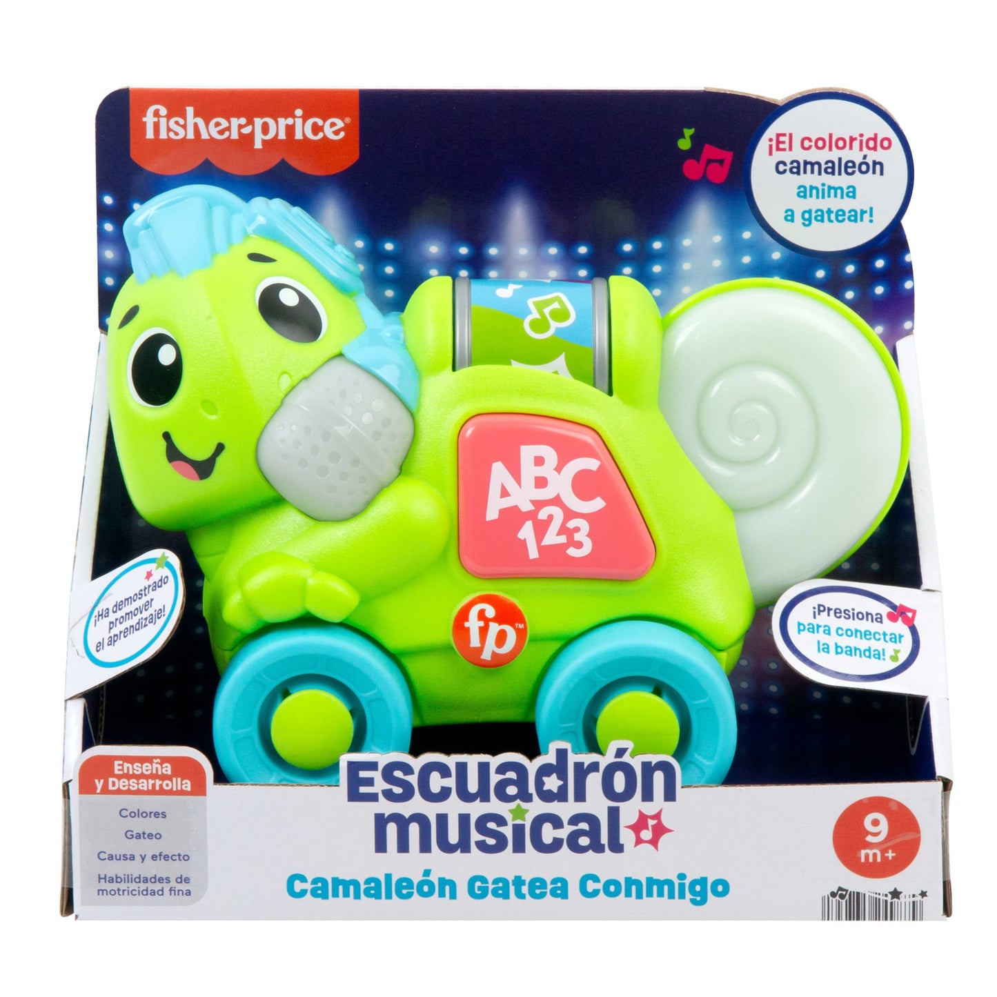 Fisher-Price Juguete para Bebés Escuadrón Musical Camaleón Gatea Conmigo