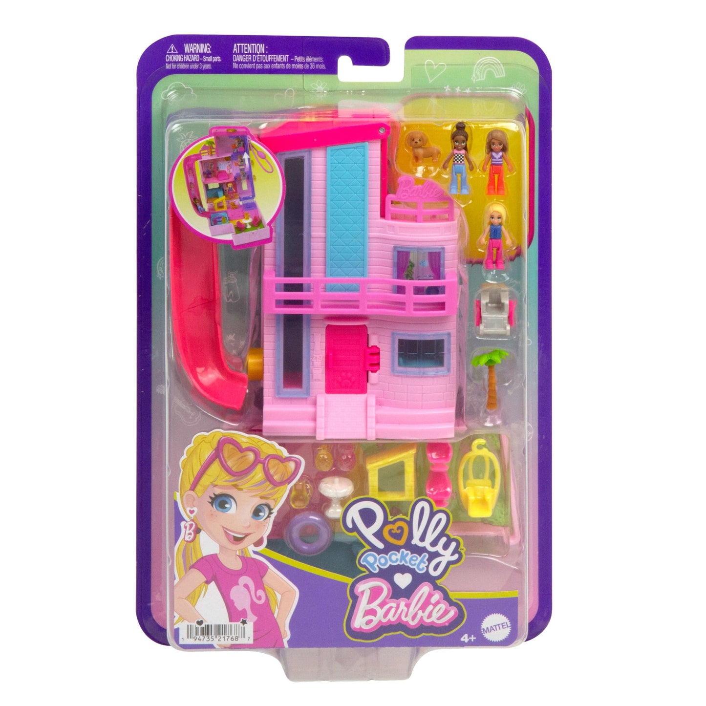 Polly Pocket Set de Juego Compacto Mundo Sorpresa Barbie