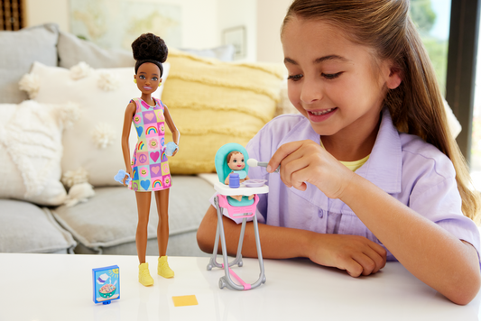 Barbie Skipper Babysitters Inc. Coffret Poupée, Bébé et Access.