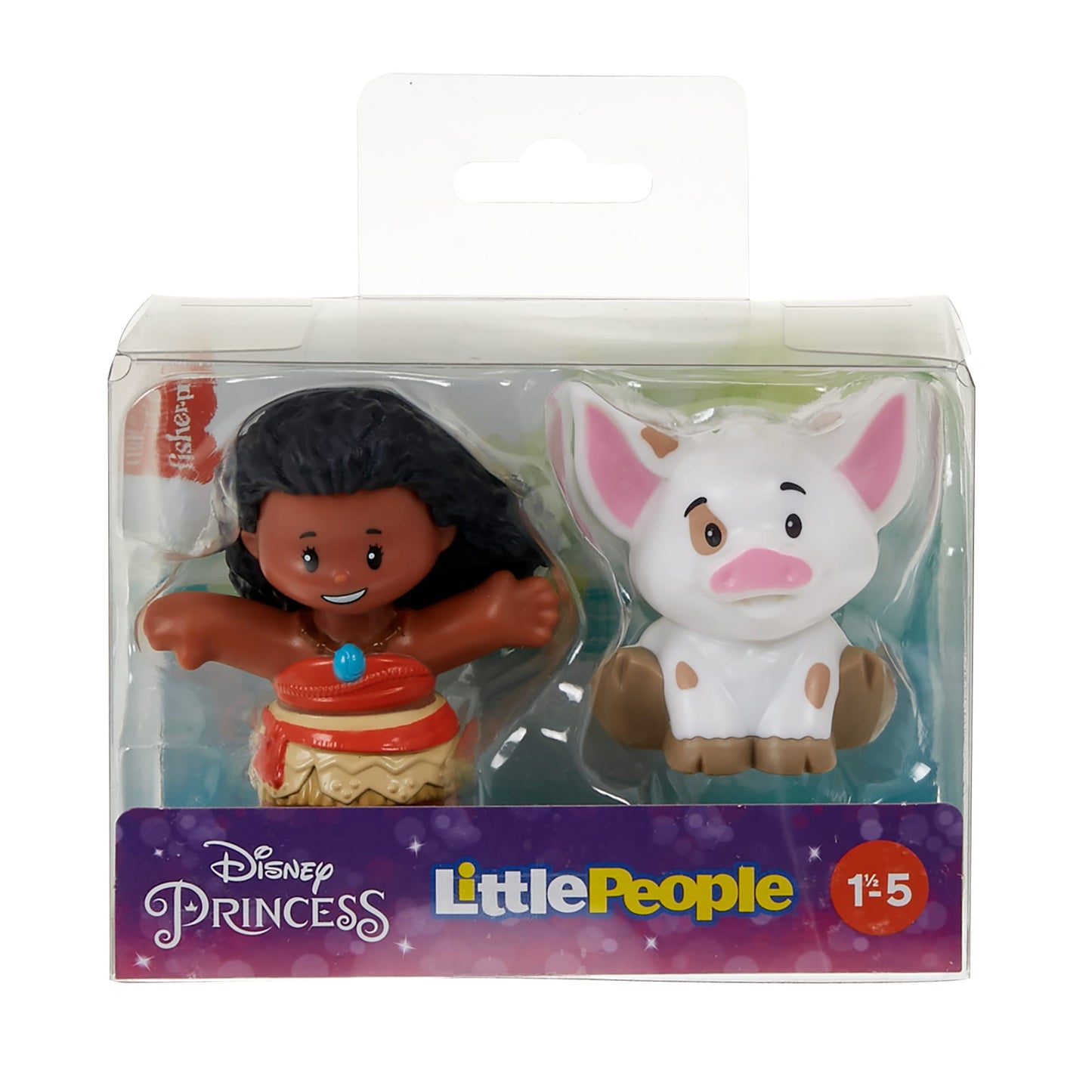Fisher-Price Little People Princesses Disney Moana et Pua, 2 Fig.