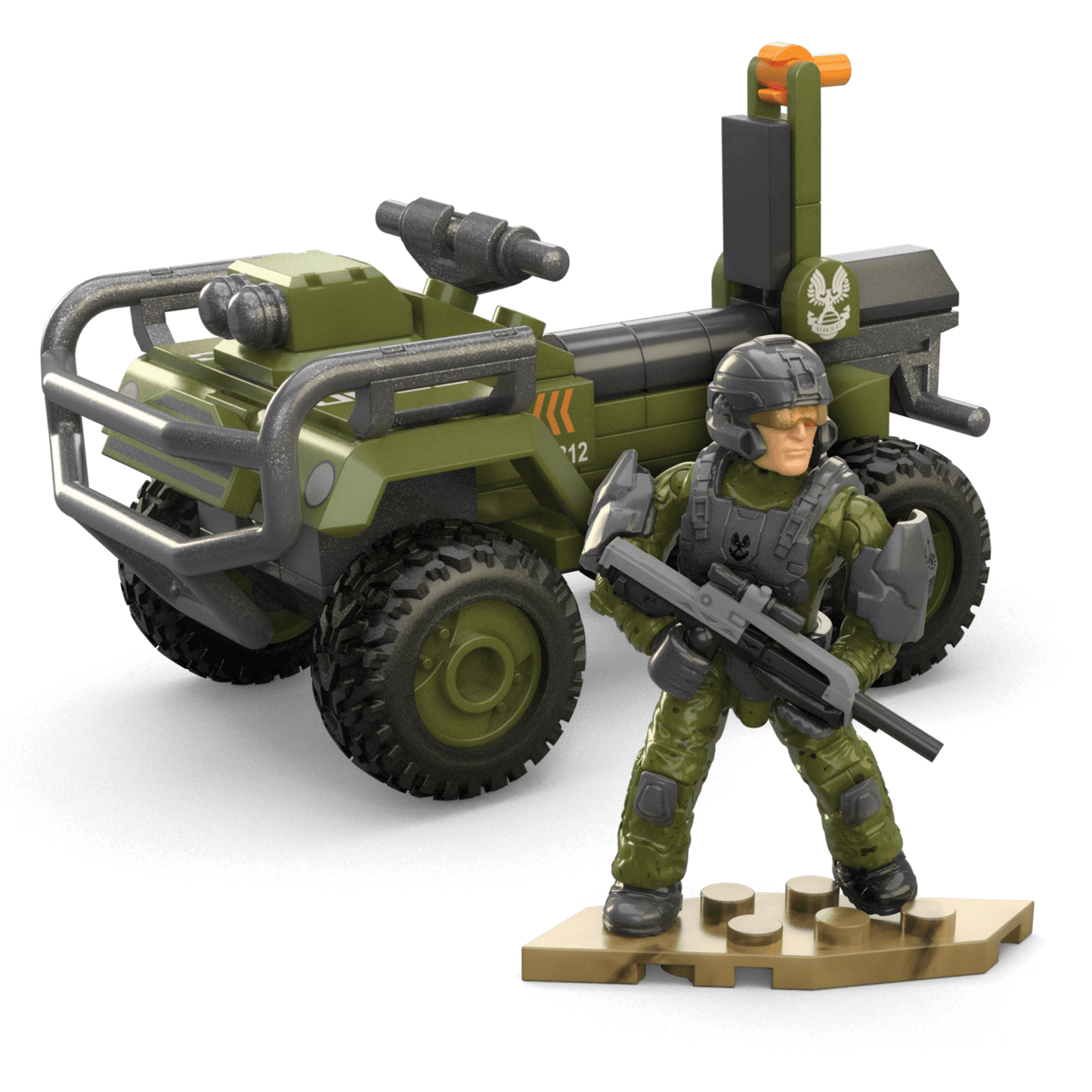 Mega Halo Coffret de Construction Mongoose Fleetcom, 2 Figurines