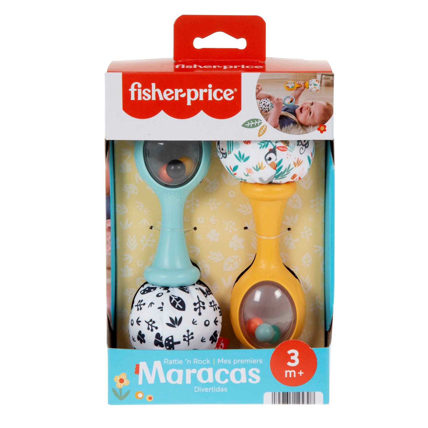 Fisher-Price Mes Premières Maracas, ens. de 2, Contraste Élevé
