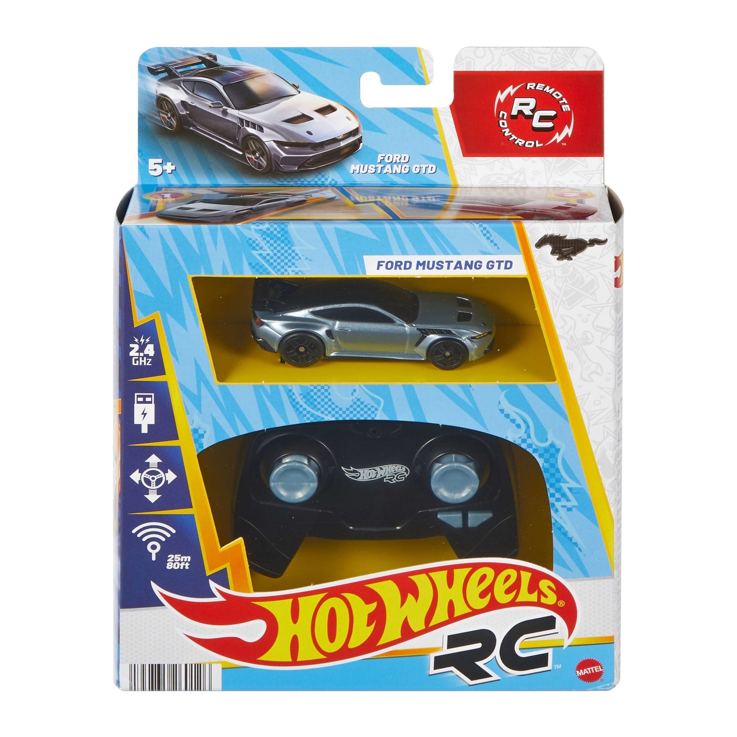 Hotwheels Rc Échelle1:64 Voiture Ford Mustang Gtd