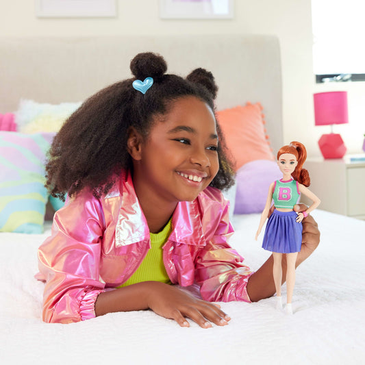 Barbie Fashionistas Poupée232, Rousse, Haut en Jersey