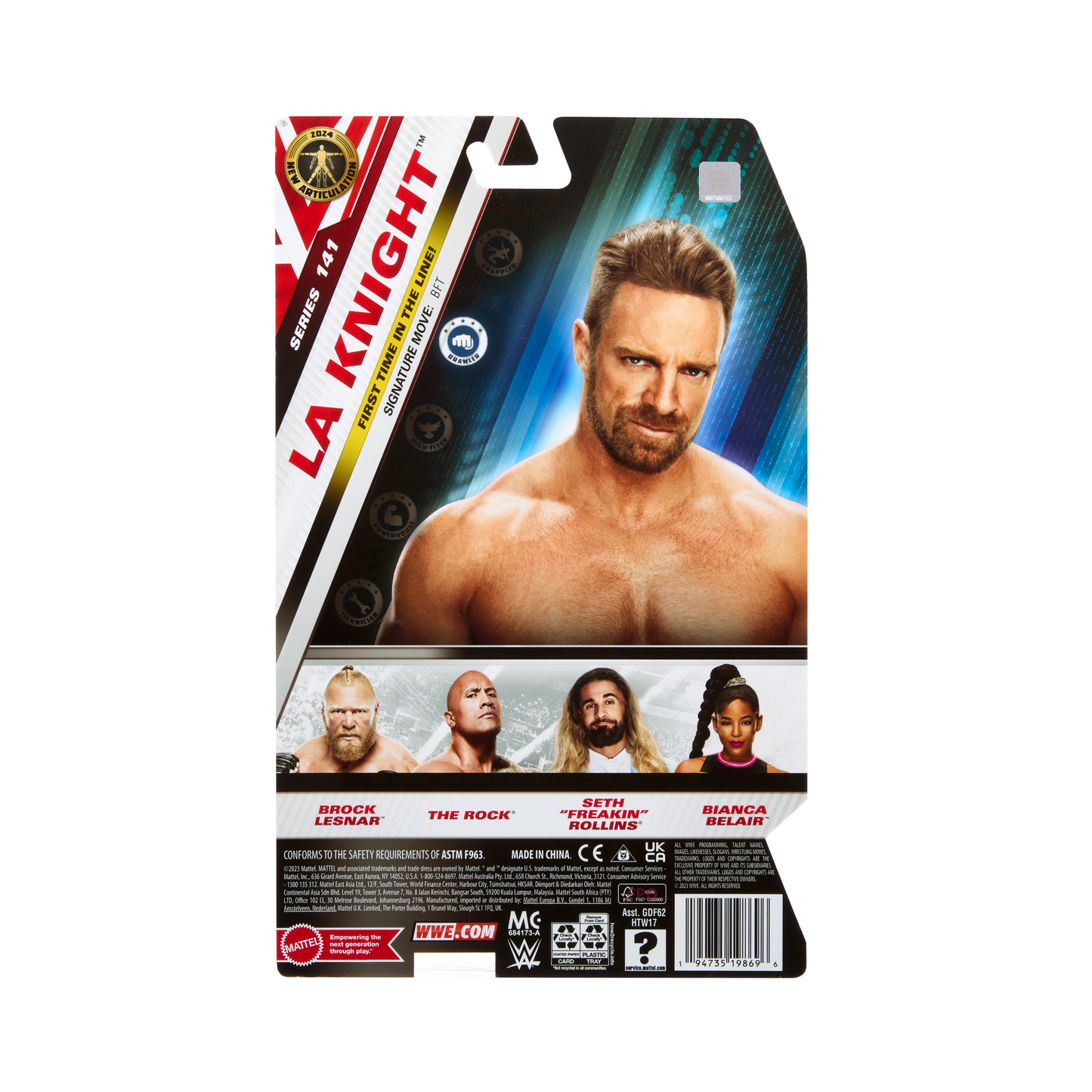 WWE La Knight Action Figure, 6-inch Collectible Superstar With Articulation & Life-Like Look