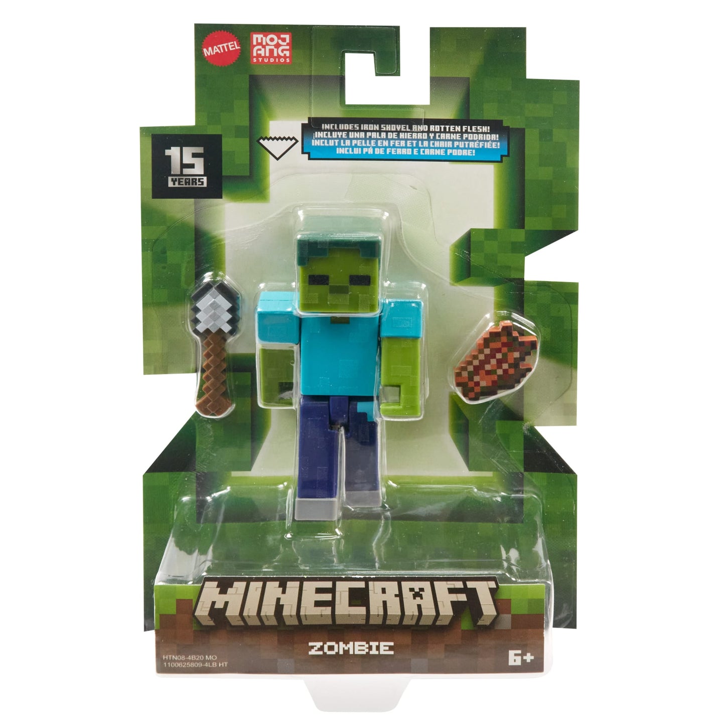Minecraft Action Figures & Accessories Collection, 3.25-in Scale & Pixelated Design (Characters May Vary)