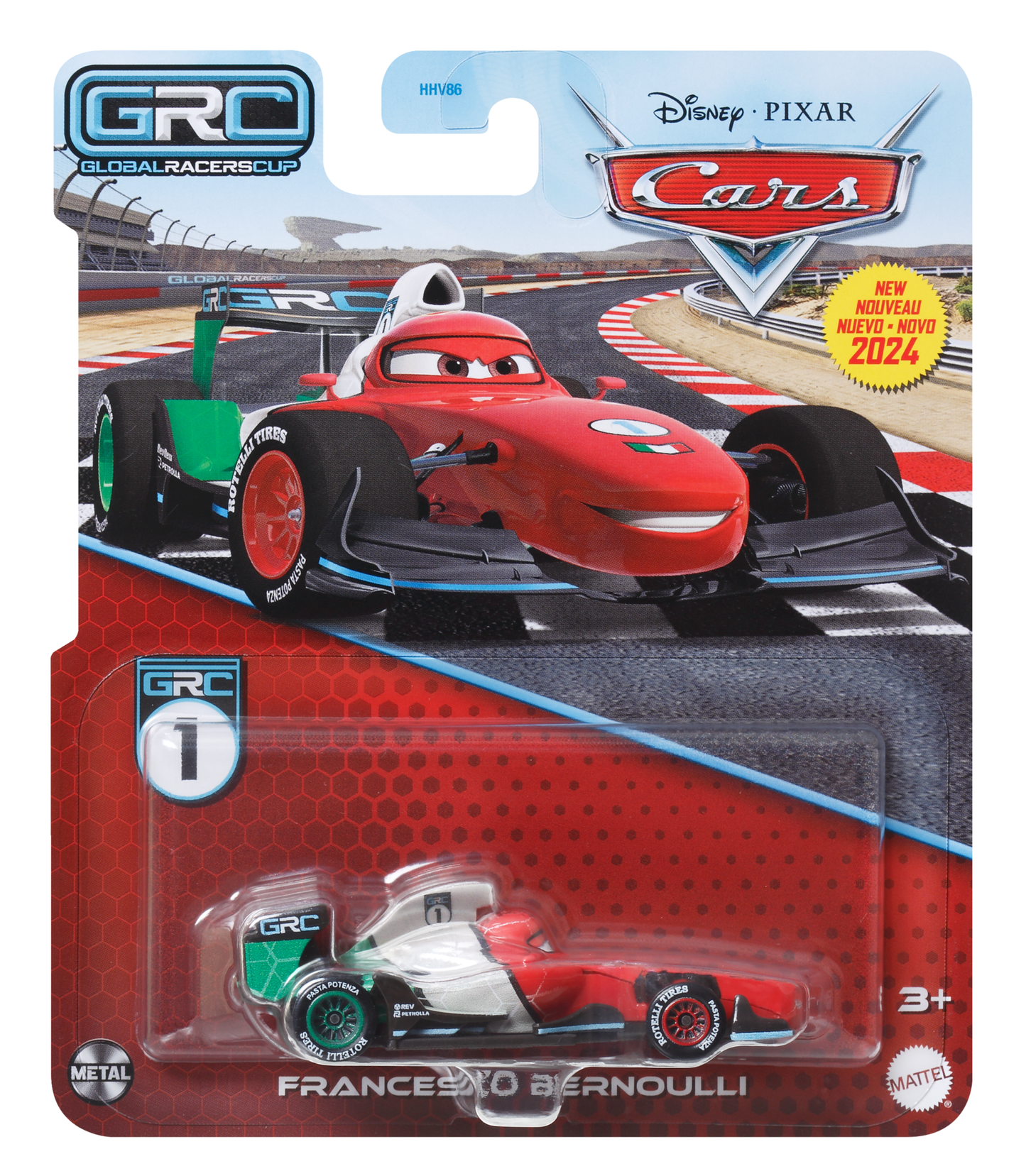 Carros da Disney e Pixar Diecast Veículo de Brinquedo Francesco Bernoulli GRC