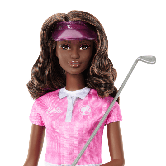 Barbie Poupée Mode Golfeuse, Visière et Bâton