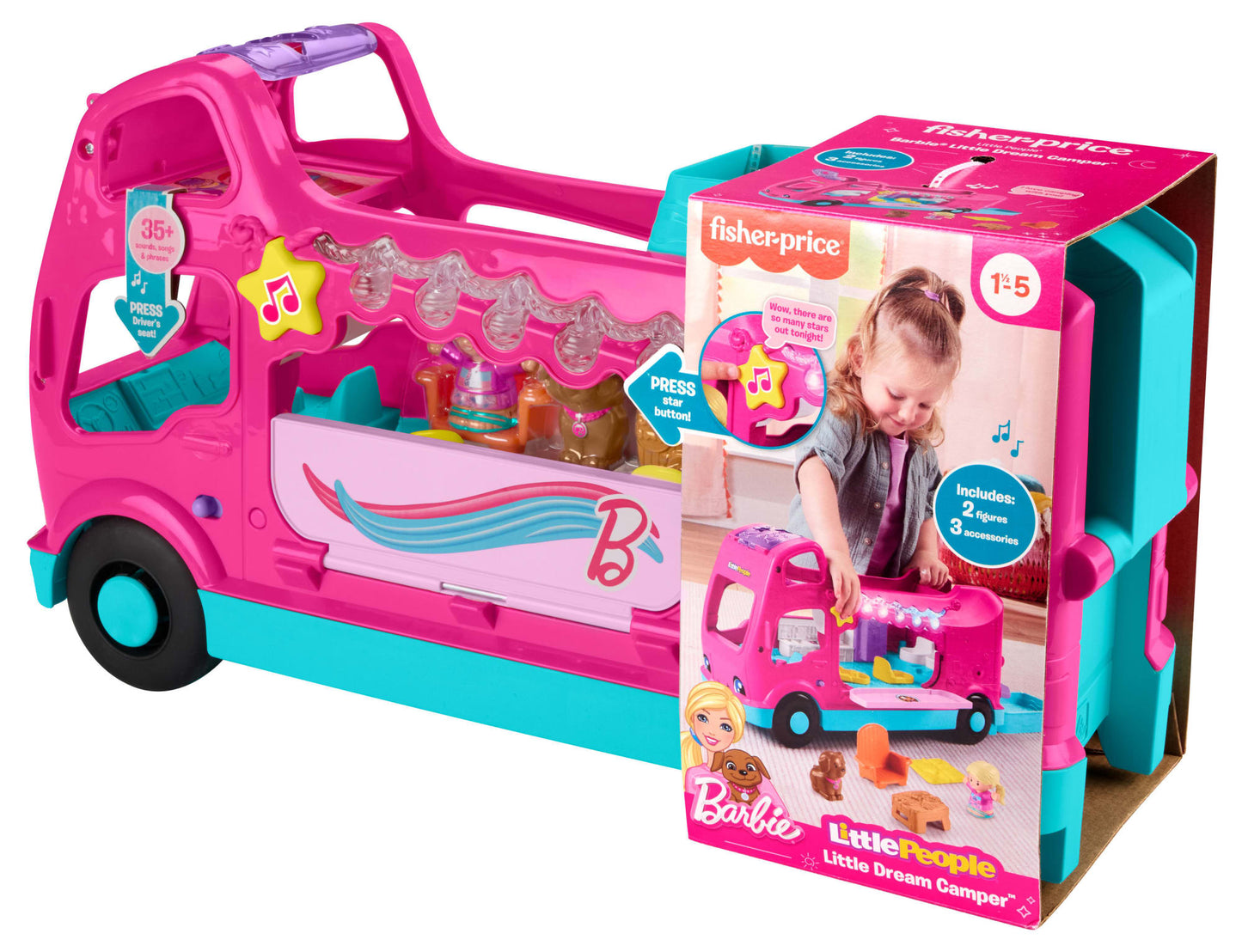 Fisher-Price Little People Barbie Petite Autocaravane de Rêve