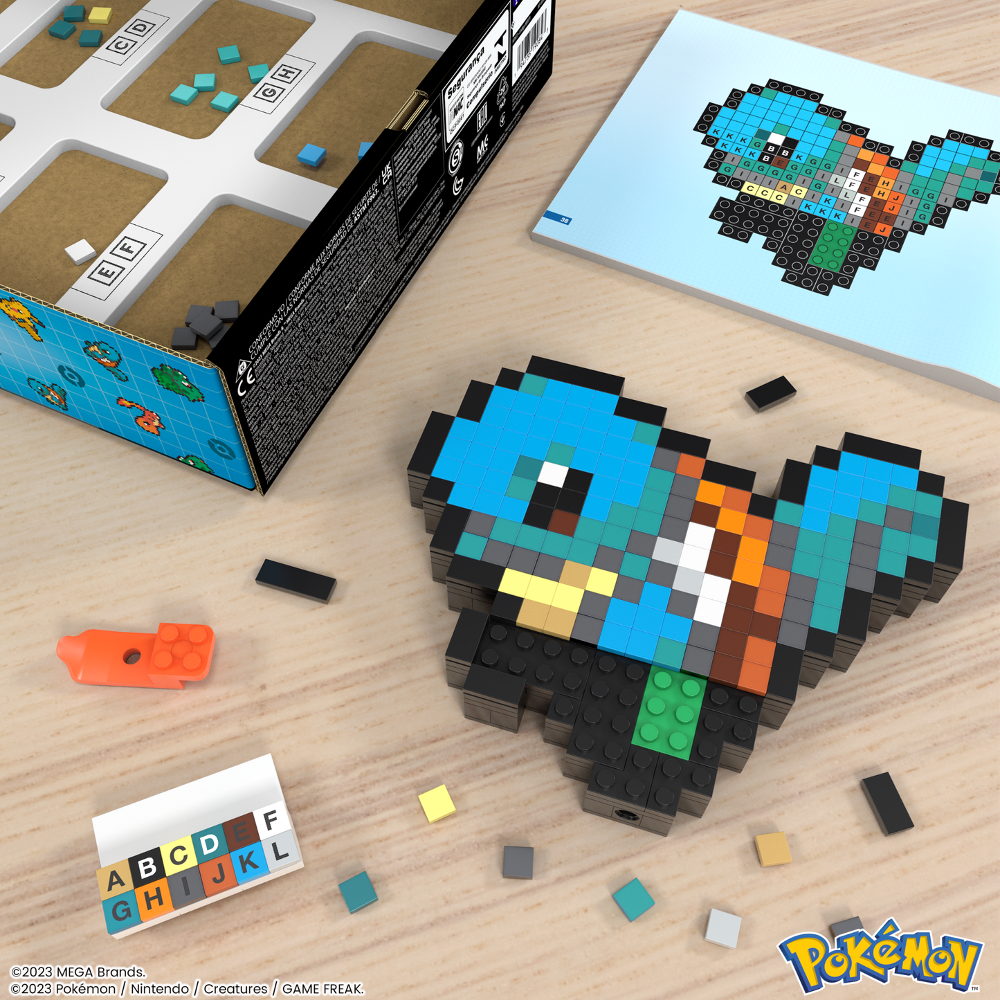 Mega Pokémon Coffret de Construction Carapuce (367 Pces), Rétro