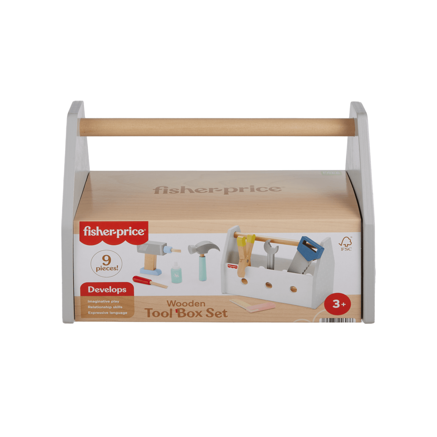 Fisher-Price Juguete para Bebés Kit de Herramientas de Madera