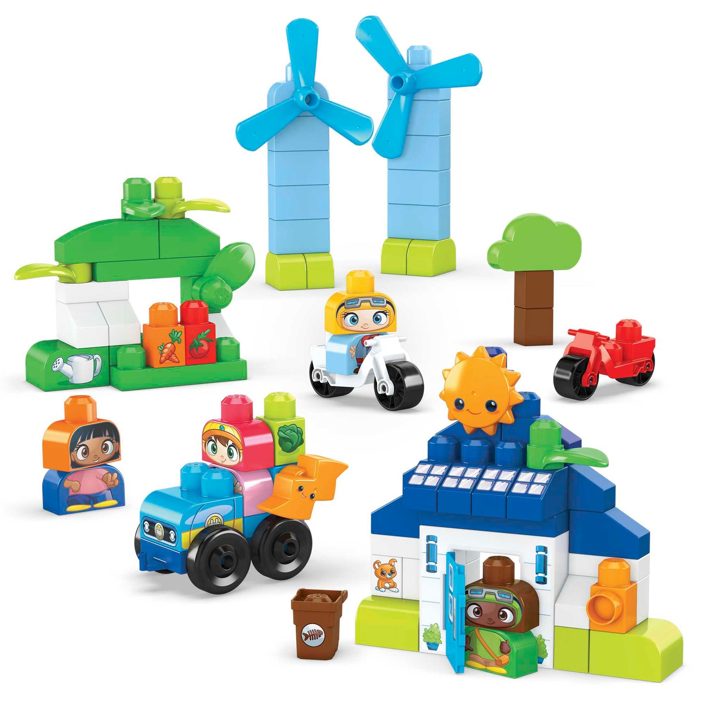 Mega Bloks Ville Verte Maison Écologique Construction et Apprentissage