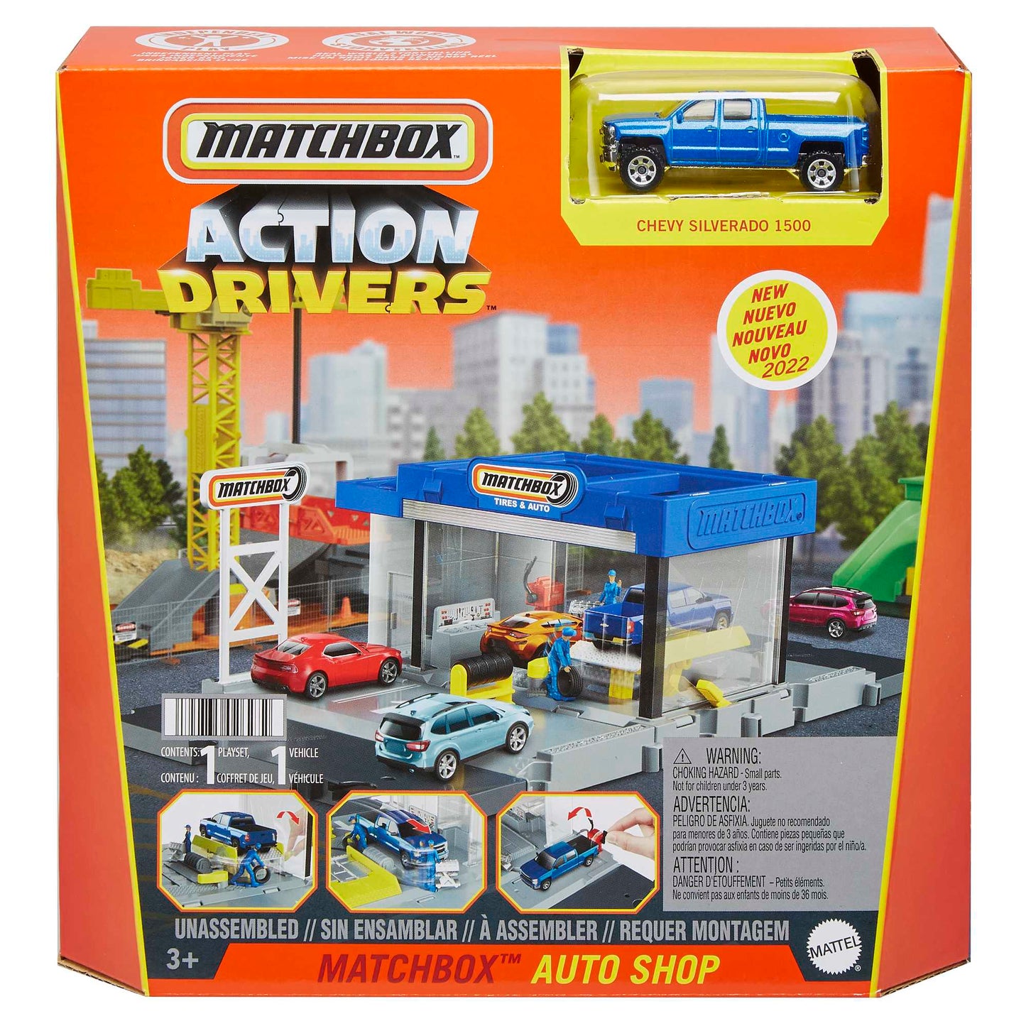 Matchbox Conjunto de Brinquedo Ação Oficina Mecânica
