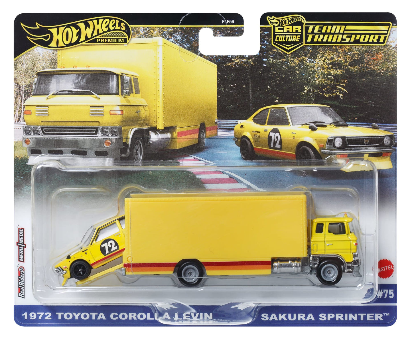 Hot Wheels Collector Vehículo de Colección Auto Transportador 72 Toyota Corolla Levin