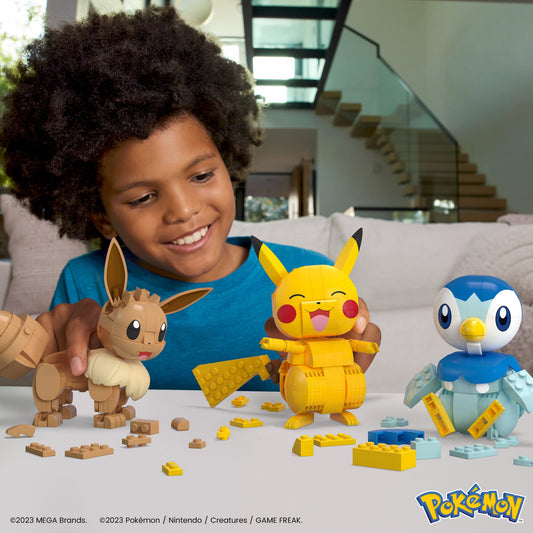 Mega Pokémon Trio Construction et Présentation, 3Fig., 83Pces