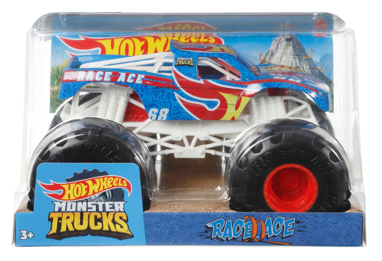 Hot Wheels Monster Trucks Vehículo de Juguete Race Ace Escala 1:24