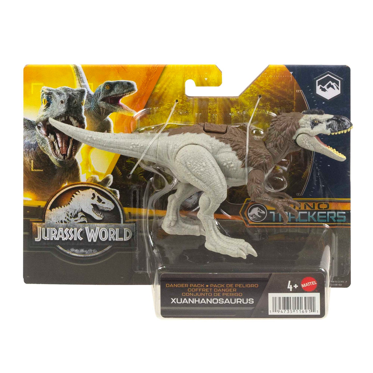 Jurassic World Danger Pack Dinosaur Action Figure Toys, Posable With Physical & Digital Play
