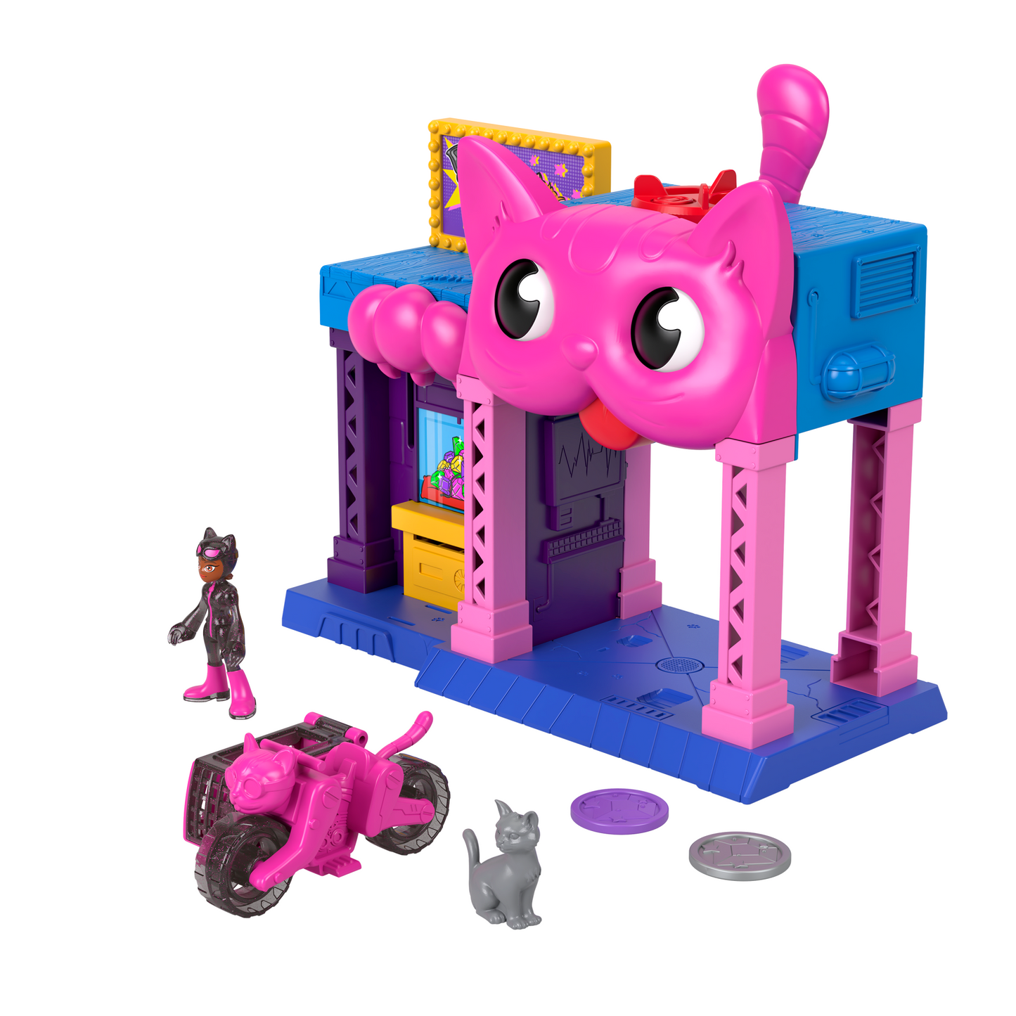 Imaginext Dc Super Friends Maison de Jeu de Catwoman, Figurine, Acc.