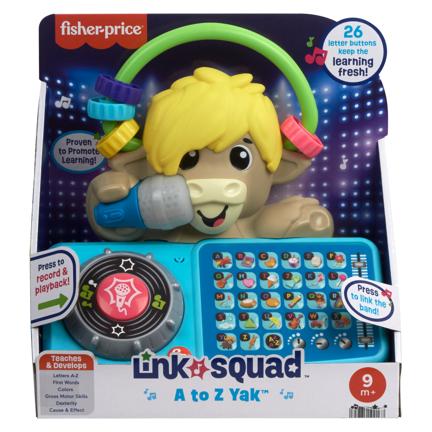 Fisher-Price Link Squad Yak A à Z, Musique et Lumières