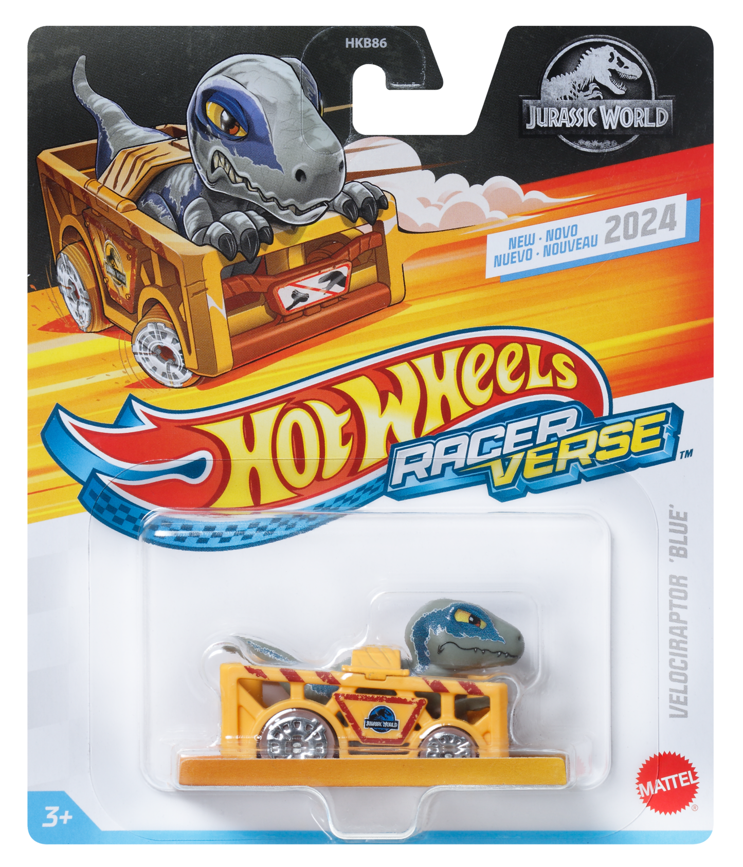 Hot Wheels RacerVerse Veículo de Brinquedo Velociraptor Blue