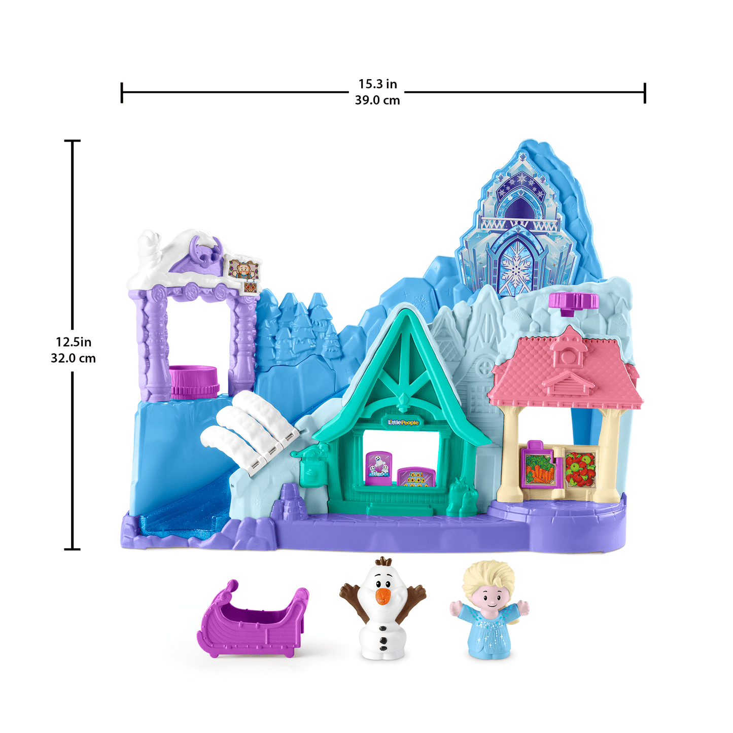 Disney Frozen Arendelle Sledding Adventures Little People Toddler Playset With 2 Figures