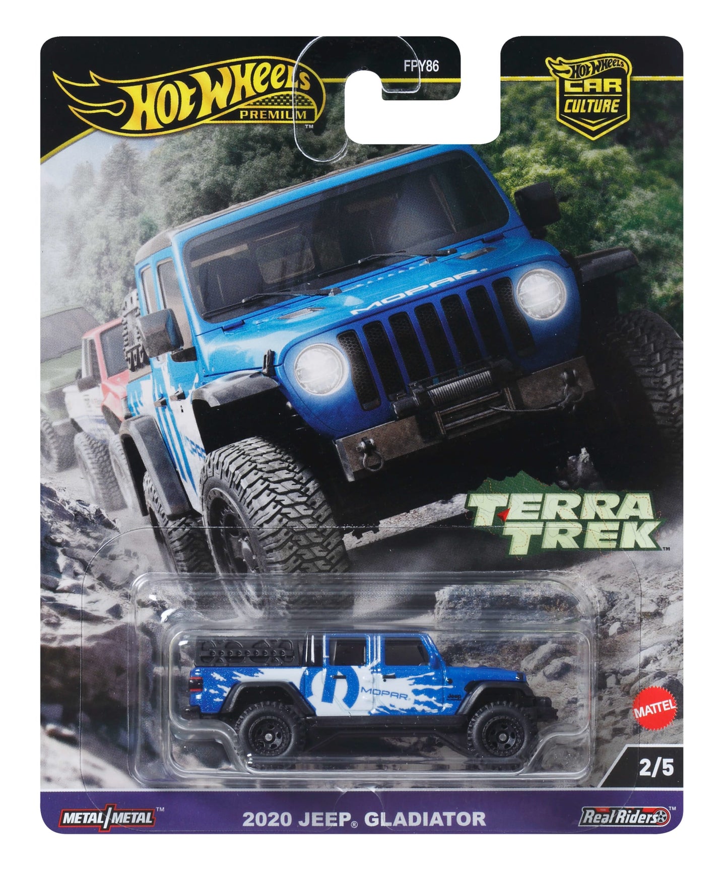 Hot Wheels Premium Car Culture Terra Trek Jeep Gladiator 1:64 Scale Collectible Toy Vehicle