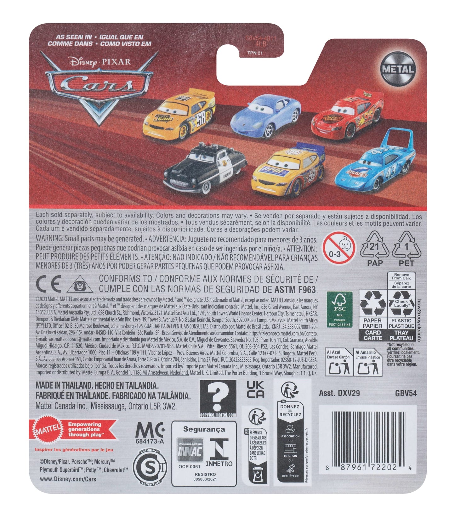 Carros da Disney e Pixar Diecast Veículo de Brinquedo Ramone Hidráulico