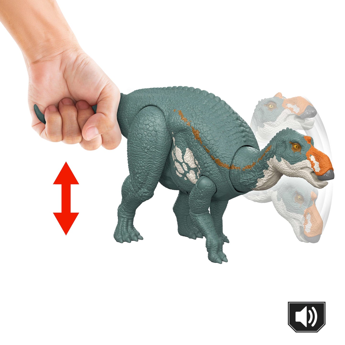 Jurassic World Dinossauro de Brinquedo Rebirth Rugido Selvagem Maiasaura