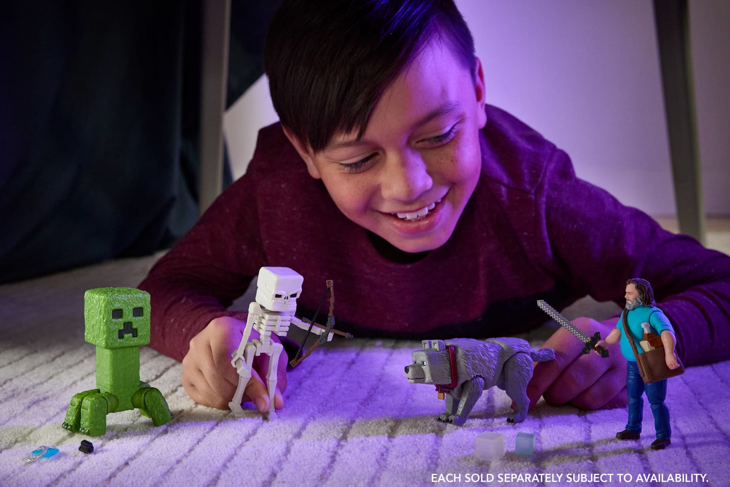 Minecraft o Filme Figura de Ação Creeper de 4 polegadas