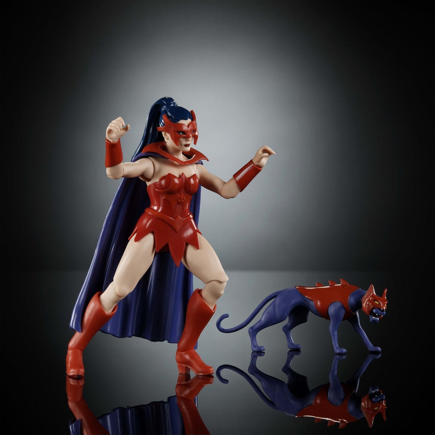 Masters of the Universe Origins Figura de Ação Cartoon Collection Catra de 5.5 polegadas