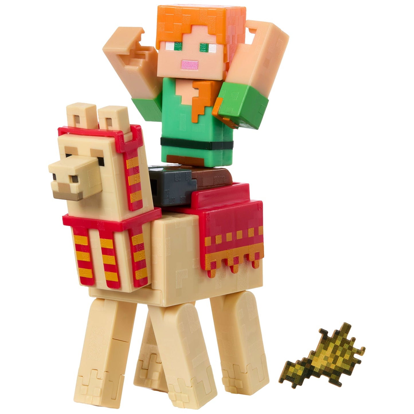 Minecraft Vanilla Figura de Acción Alex y Llama