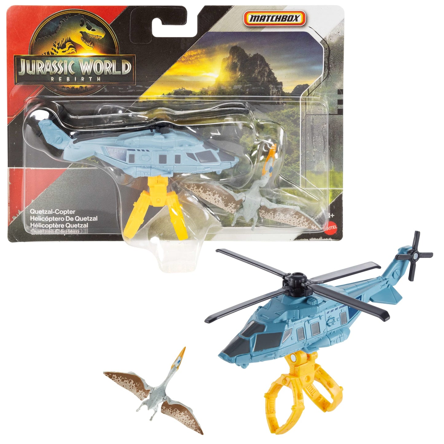 Matchbox Vehículo de Juguete Jurassic World Transportador Dinosaurios