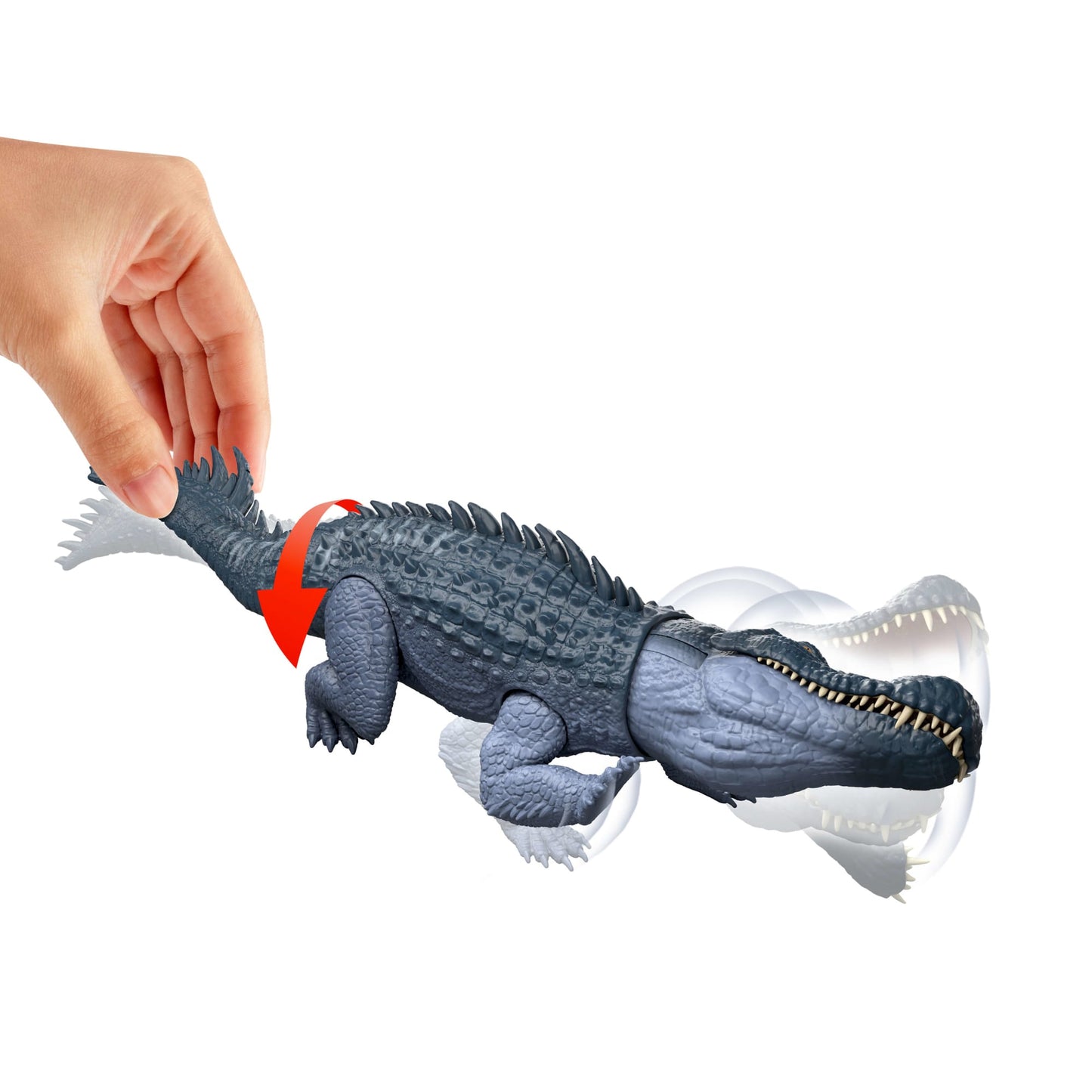 Jurassic World Dinossauro de Brinquedo Rebirth Rastreadores Gigantes Purussaurus