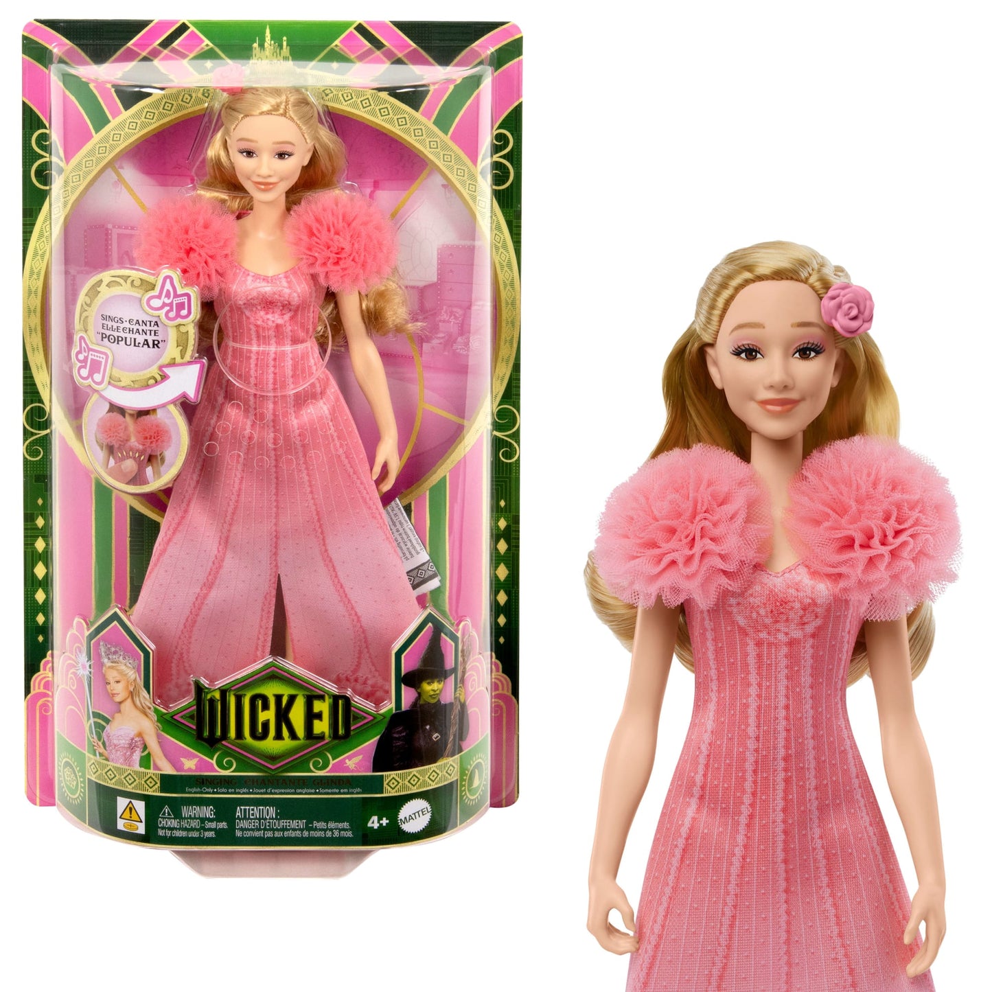 Wicked-Poupée Glinda Chantante-Avec Habillages et Accessoires