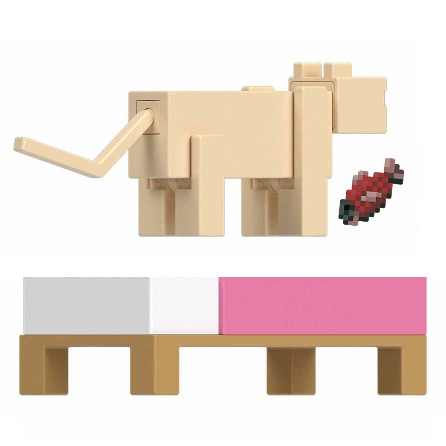 Minecraft Vanilla Figura de Acción Gato Persa 3.25