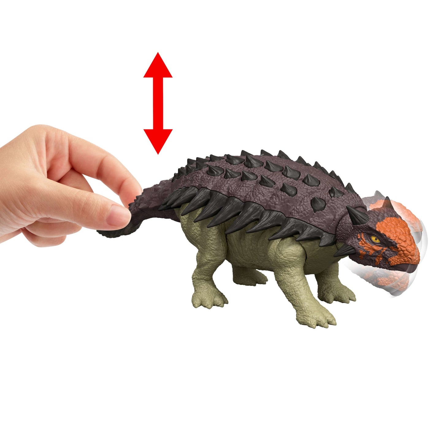 Jurassic World Dinosaurio de Juguete Rebirth Rugido Salvaje Euoplocephalus