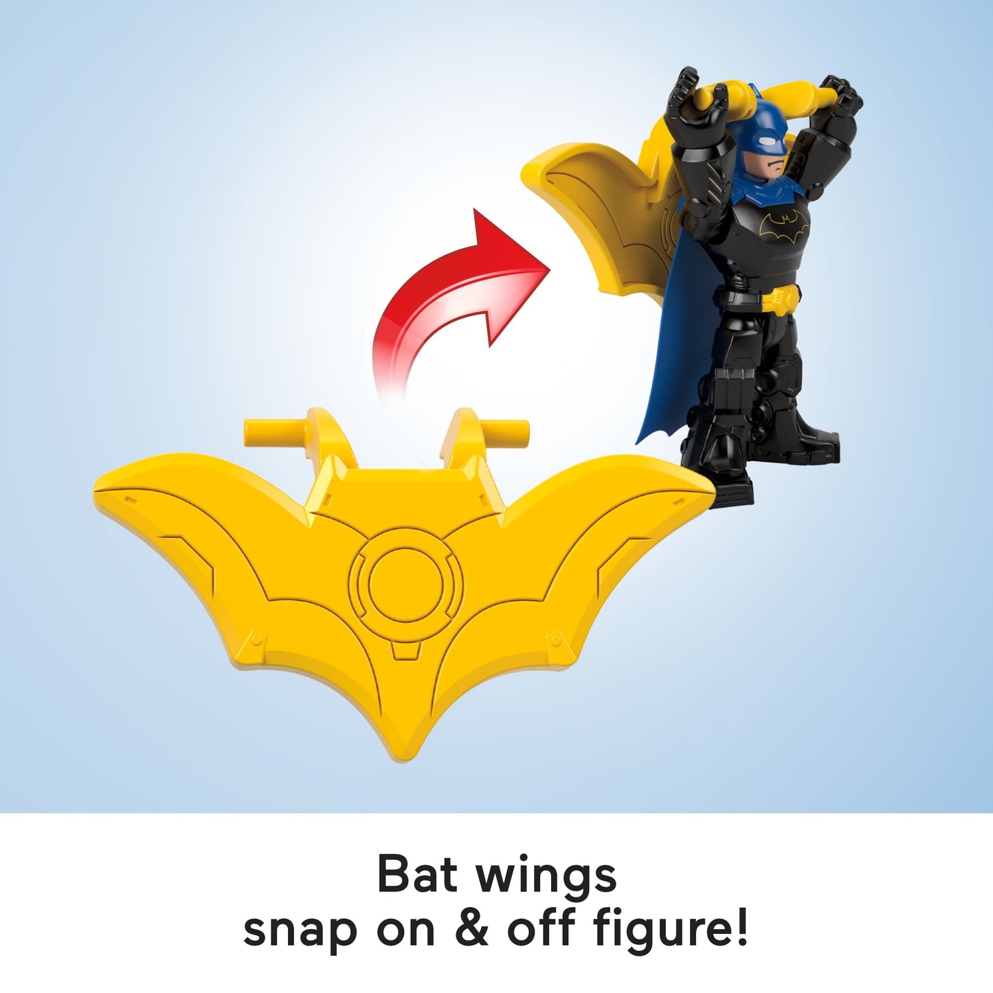 Fisher-Price Imaginext DC Super Friends Metal Force Batman Action Figure & Accessories Set, 3-Inch
