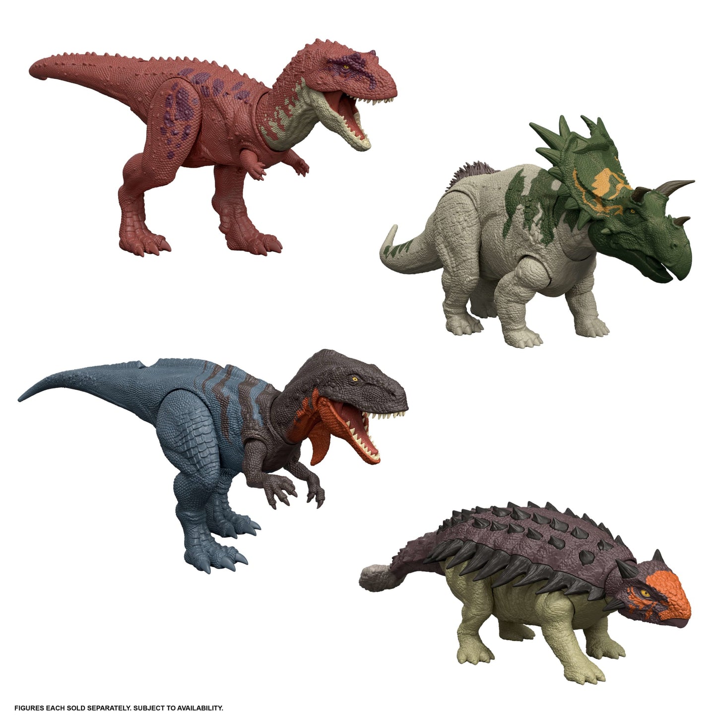 Jurassic World Dinosaurio de Juguete Rebirth Rugido Salvaje Euoplocephalus