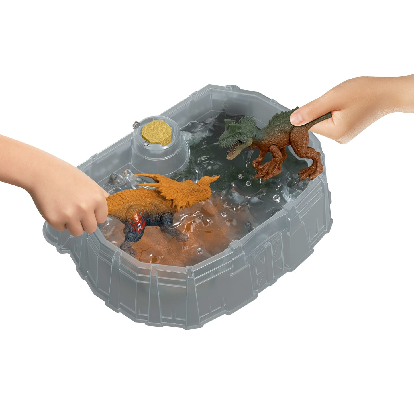 Jurassic World Dinossauro de Brinquedo Pacote de Batalha Dino Reveal