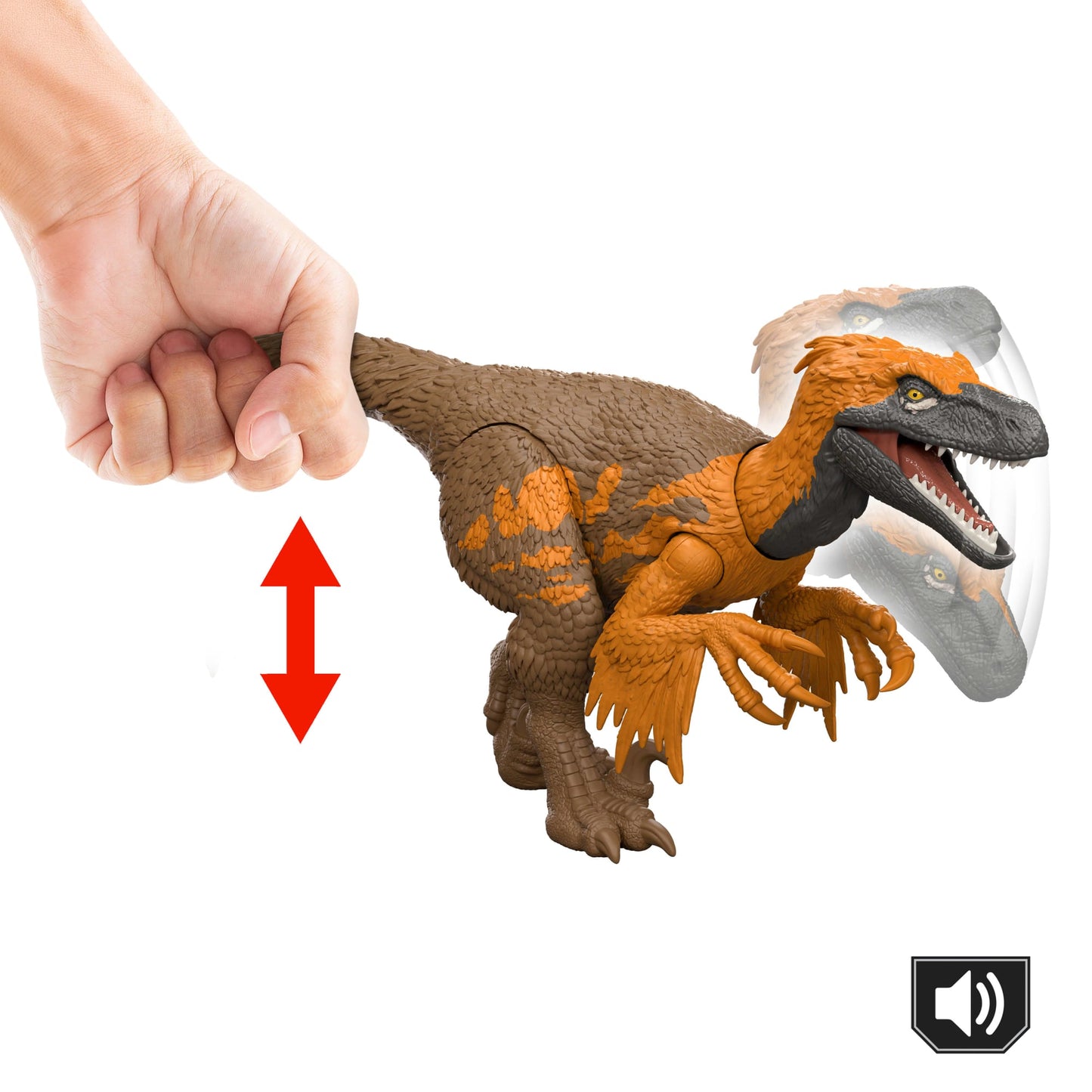 Jurassic World Dinosaurio de Juguete Rebirth Rugido Salvaje Utahraptor