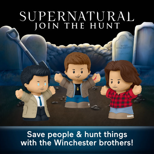 Little People Collector Supernatural Tv Show Special Edition Set For Adults & Fans, 3 Figures