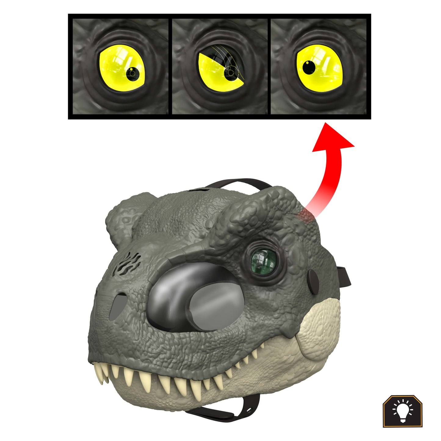 Jurassic World Juguete Rebirth Máscara Deluxe de Dinosaurio