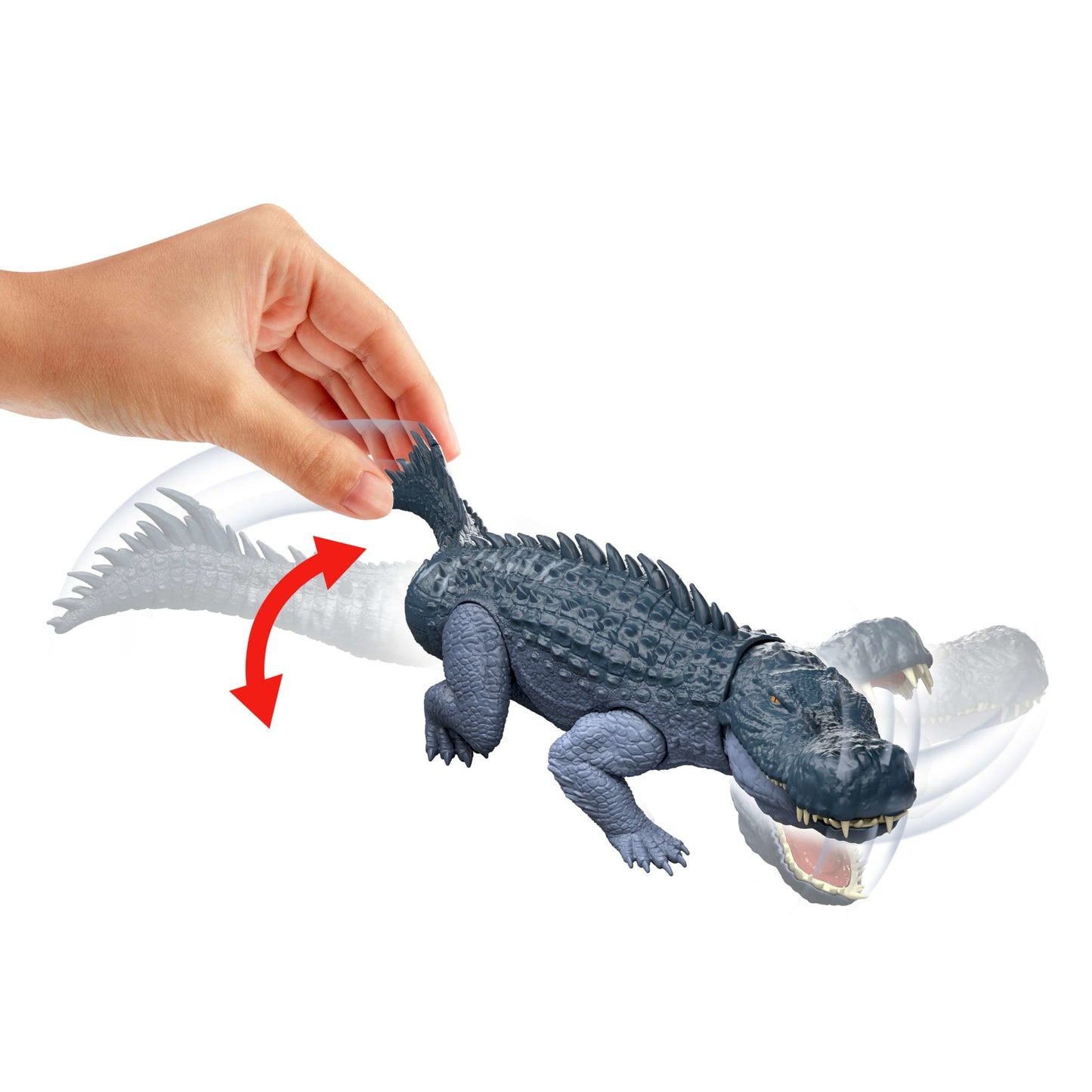 Jurassic World Dinossauro de Brinquedo Rebirth Rastreadores Gigantes Purussaurus