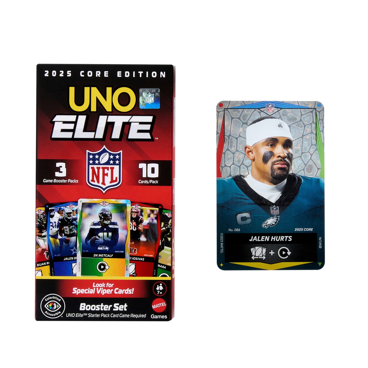 UNO Elite NFL Juego de Cartas Booster Set