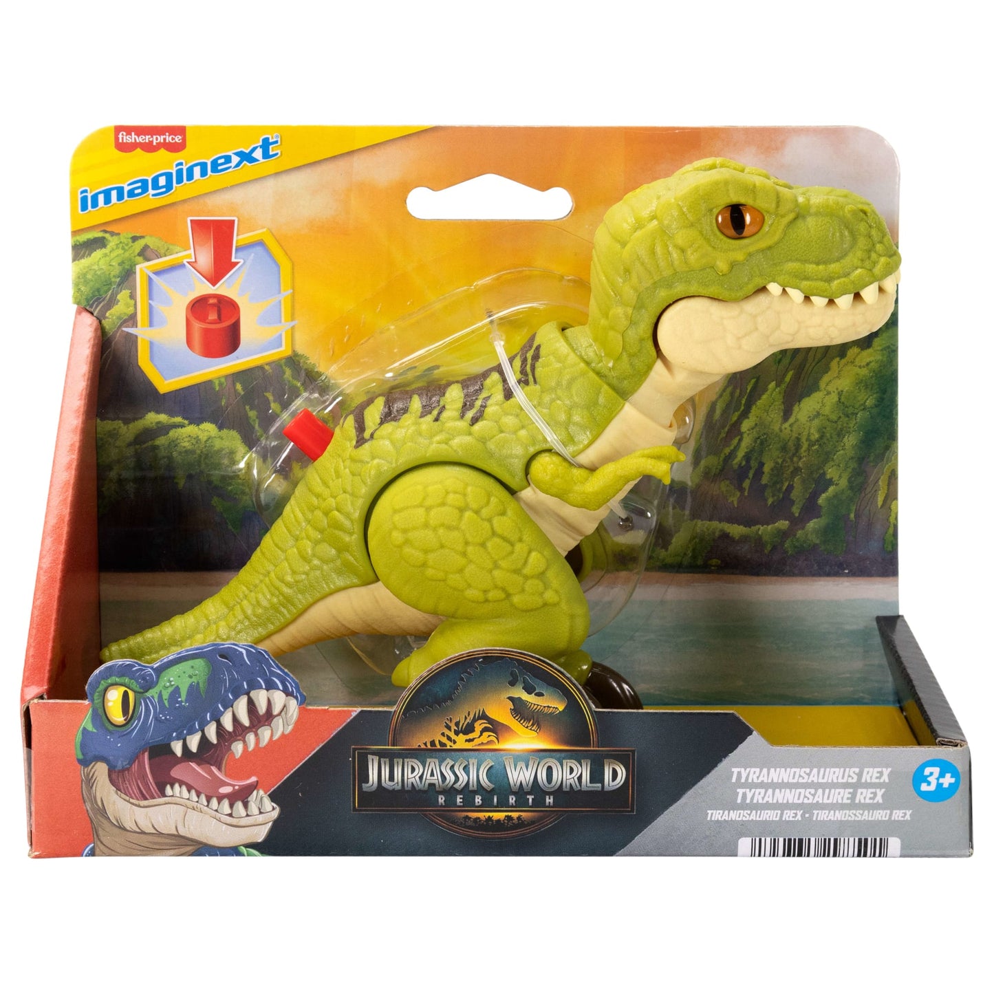 Imaginext Jurassic World Dinosaurio de Juguete Rebirth T-Rex