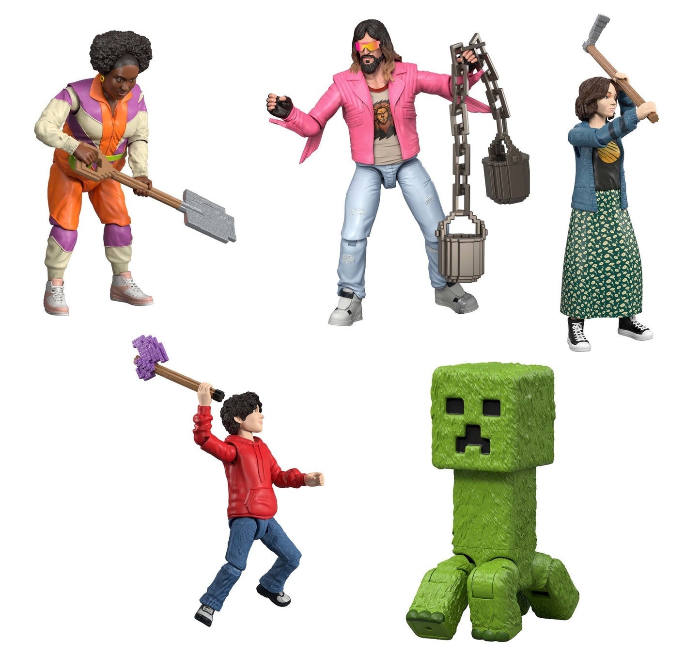 Minecraft Ultimate Movie Set With 8 Action Figures & 8 Accessories,  Inspired By A Minecraft Movie