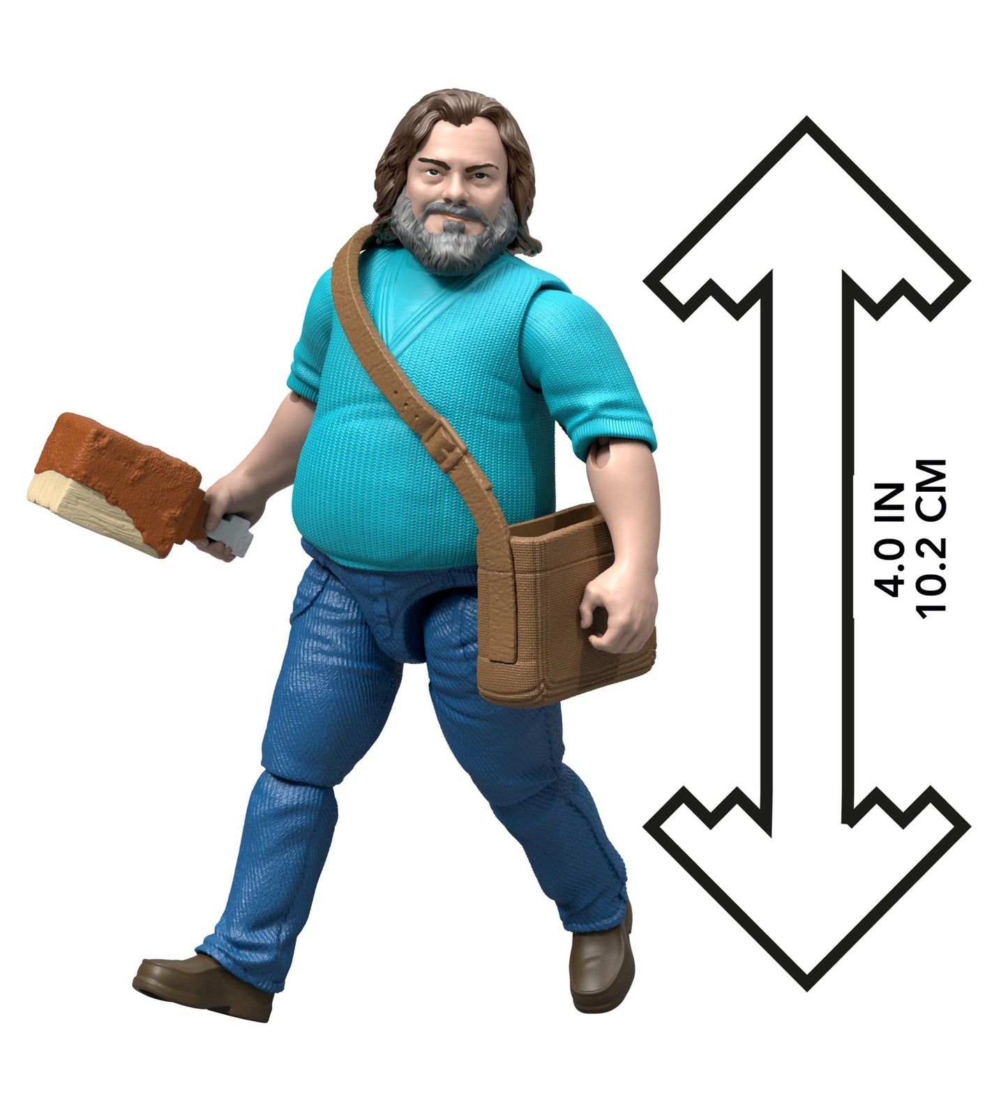 Minecraft o Filme Figura de Ação Steve de 4 polegadas
