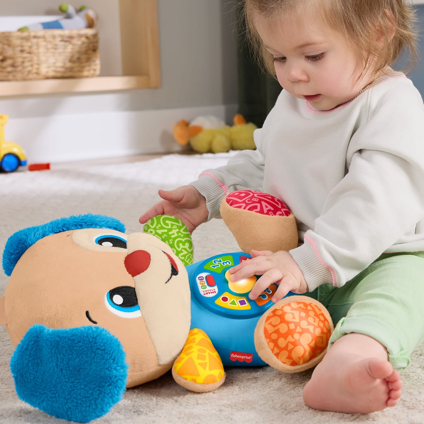 Fisher-Price Aprender e Brincar Brinquedo para Bebês Cachorrinho Aprende Comigo