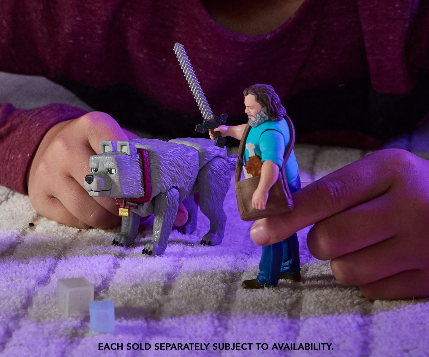 Minecraft o Filme Figura de Ação Steve de 4 polegadas