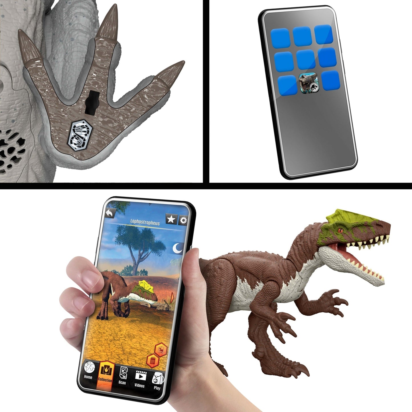 Jurassic World Dinossauro de Brinquedo Rebirth Rastreadores Gigantes Chilantaisaurus